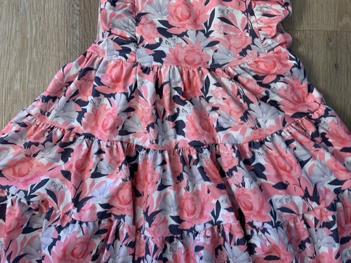 (NWOT) Pete & Lucy Girl’s Size 5 Gorgeous Pink Floral Sleeveless Flirty Dress - Picture 4 of 7