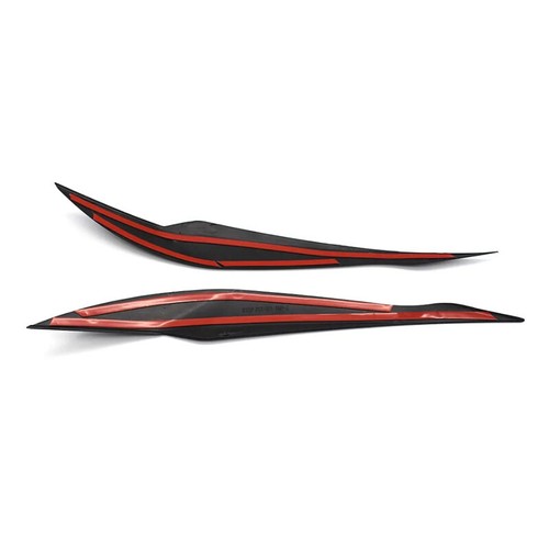 For BMW 3 Series F30 2012-2018 Glossy Black Headlight Eye Lid Eyebrow Cover Trim - Picture 8 of 8