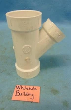 LASCO DWV REDUCING WYE ALL HUB D601251 2" X 2" X 1-1/2"  **LOT OF 3**