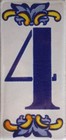 Mexican Handmade Tile House Address Villa Number Four
