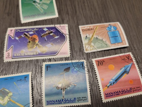Francobollo vintage anni 60 tema SPAZIO Europa francobolli raro - Foto 6 di 24
