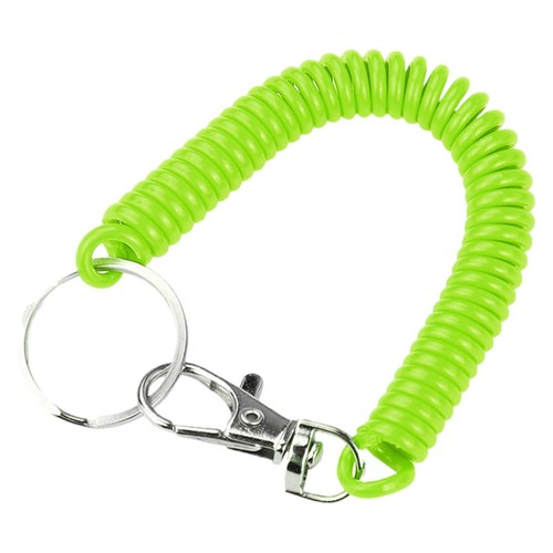 Spiral Retractable Spring Coil Keychain Anti-Lost Stretch Cord Rope Key Lanyard - Picture 13 of 13