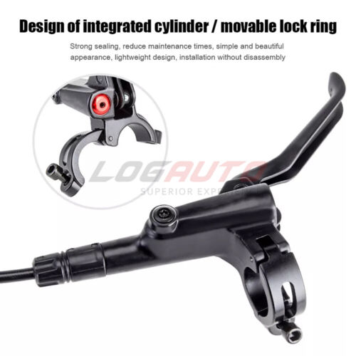 Front / Rear Hydraulic Disc Brake Set Lever Caliper 800/1450mm Bike 160mm Rotor - Picture 12 of 13