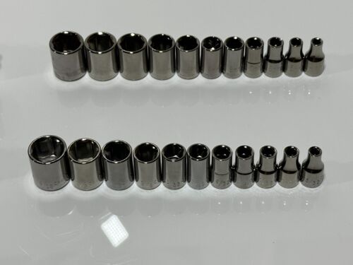 NEW Craftsman Tools USA 43pc 1/4” Drive Metric & SAE Deep & Shallow Socket Set - Foto 9 di 11