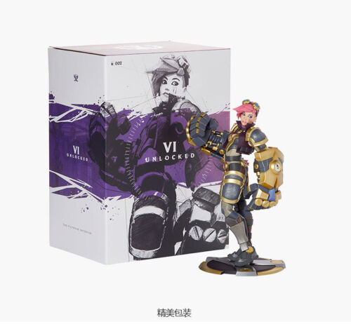 Official League of Legends Jinx The Piltover Enforcer Vi PVC Figure Statue Toy - Picture 12 of 16