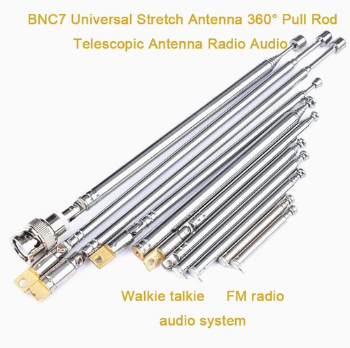 1 szt. BNC7 Uniwersalna antena stretch 360° Pull Rod Antena teleskopowa Radio Audio - Zdjęcie 1 z 19