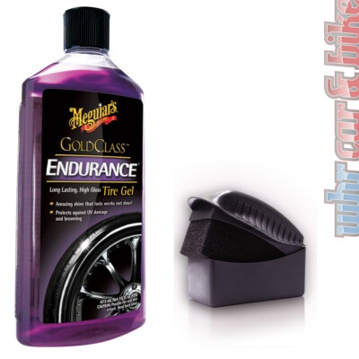 Meguiar's Endurance High Gloss Reifenglanz inkl. Tire Dressing Auftragsschwamm