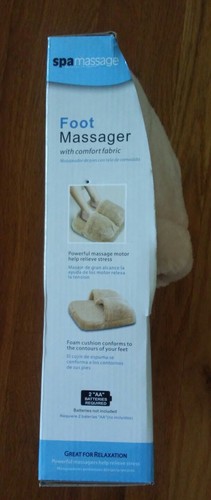 SpaMassage foot massager, beige, relaxation, foot massage, vibration, new in box - Picture 4 of 5