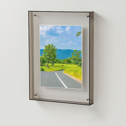 Standing Picture Frame Easy-to-replace Neon Acrylic Floating Photo for Home - Picture 3 of 20