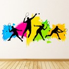 Tennis Game Colourful Wall Sticker WS-47385