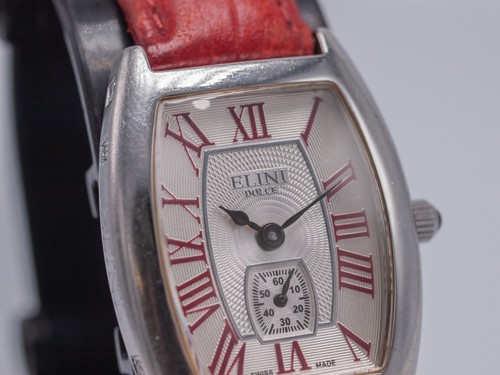 Elini Dolce Diamond Women's 25mm Quartz SS Red Watch WR22348C - Picture 2 of 7