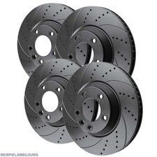 Sport Bremsscheiben GELOCHT VORNE HINTEN FÜR Fiat Punto 176/176C Tempra Tipo Uno