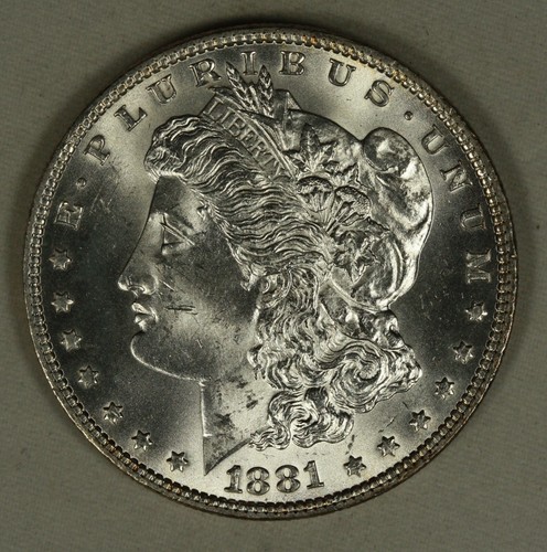 1881 Morgan Dollar. $1. Very Clean Super Choice and Attractive BU. - Picture 1 of 3