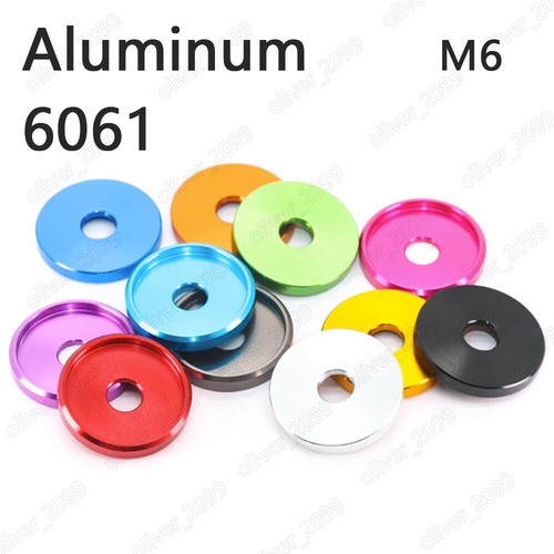 Aluminum 6061 Fisheye Washer Gasket For Big Head Screws License Plate Gasket M6 - Picture 1 of 5