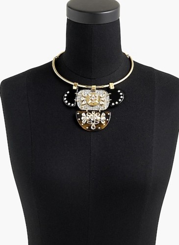 J. Crew Lucite/Crystal Necklace - Picture 2 of 5