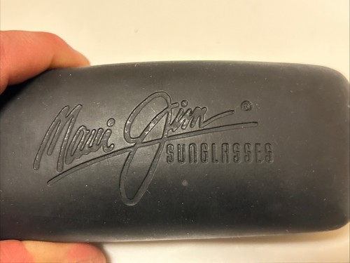 Maui Jim Sunglass Case Jeweled Black Hard Clam Shell Case Replacement Protection - Picture 10 of 10