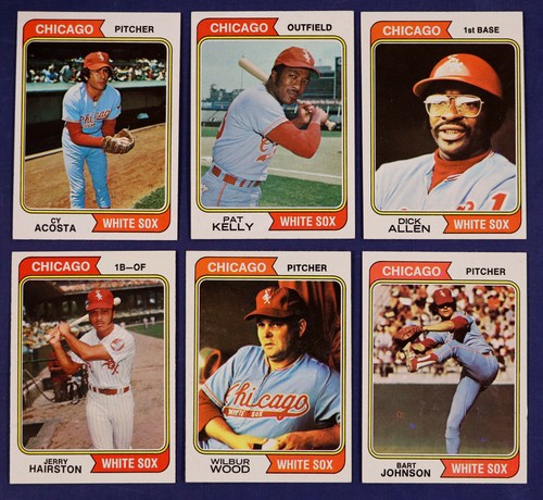 1974 Topps Chicago White Sox 29x High Grade EXMT-NMMT Near Complete Team Set lot