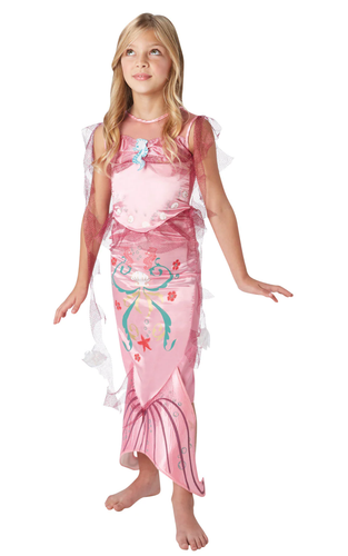 Mermaid Costume Girls Fairytale Book Day Storybook Princess Fancy Dress - Picture 2 of 12