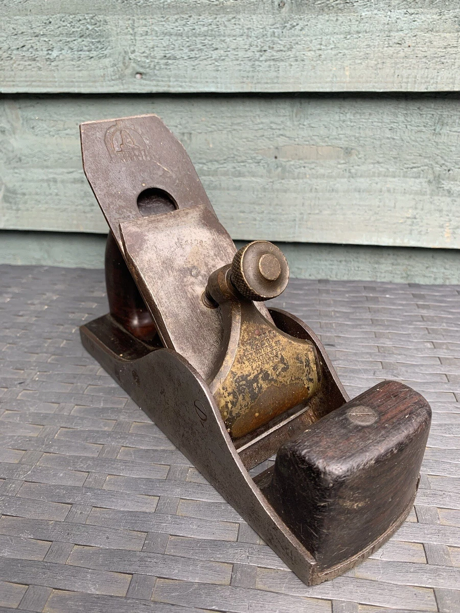 Antique H.Slater rosewood infill smoothing plane vintage tools