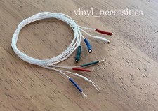 Tonearm Wire Set 30AWG HiFi 5N Pure Silver 1.2 gold terminal 400mm/15.75inches