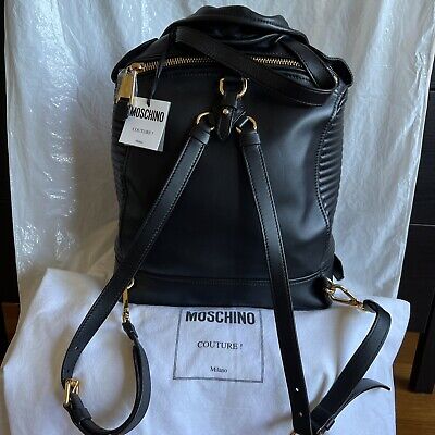 Authentic Moschino Milano Leather Biker Jacket Backpack Authentic Moschino Milano Leather Biker Jacket Backpack