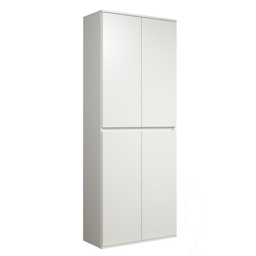 trendteam Garderobenschrank Multifunktionsschrank Mehrzweckschrank Nevada Weiß - Bild 4 von 6