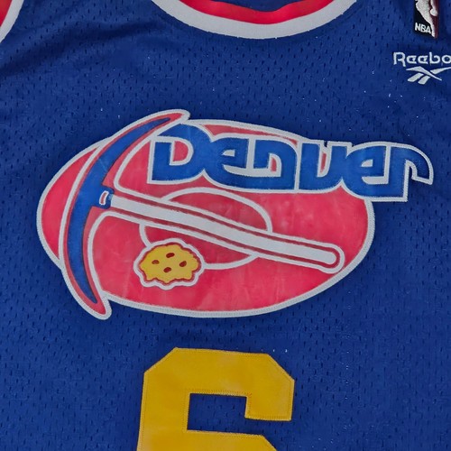 VTG Reebok Denver Nuggets Kenyon Martin Blue XL Jersey 1975-76 Harwood Classics - Picture 7 of 16