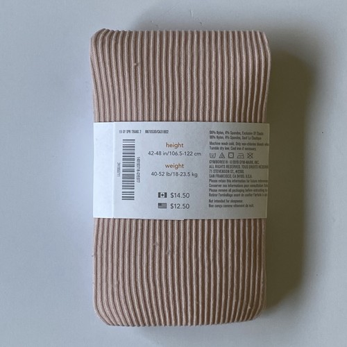 Tights size 5 6 Small New Gymboree NWT Pink Ribbed Stretch Ballet Stocking - Picture 3 of 10