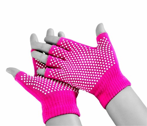 Adult Winter Thermal Finger Cut Stretch Non Slip Gloves Men Grip Work Fishing - Picture 2 of 5