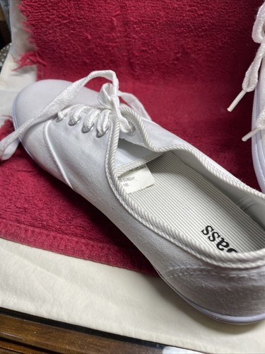 WOMEN'S G.H. BASS & Co. Sneakers Boat Tennis Shoes Size 7 White - Picture 2 of 6