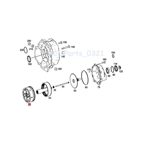 2212708604 Transfer Case Planetary Fit Mercedes-BenZ W204 GLK250 GLK350 Transfer - Picture 7 of 8