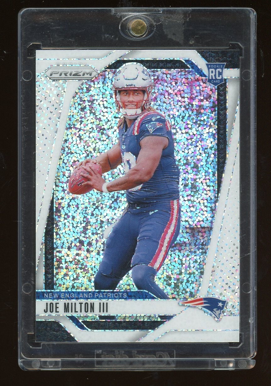 2024 Panini White Sparkle Prizm #354 Joe Milton III Patriots RC Rookie