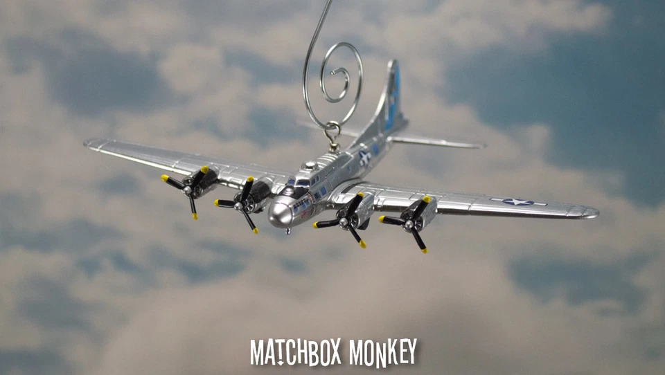 WWII B-17 Bomber Flying Fortress USAF Sentimental Journey Christmas Ornament B17 - Image 3 of 4