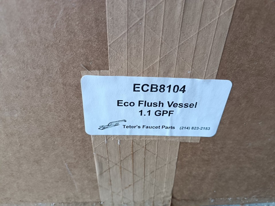 EcoFlush B8204 1.0 GPF Pressure Assisted Flush System - Single Control Replacement For Gerber And Project Source Toilets