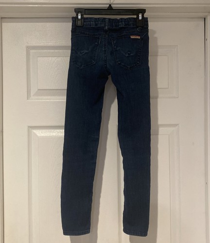 Kids Girls HUDSON Skinny Cotton Blend Stretch Blue Jeans Pants Size 8 Adjustable - Picture 7 of 13