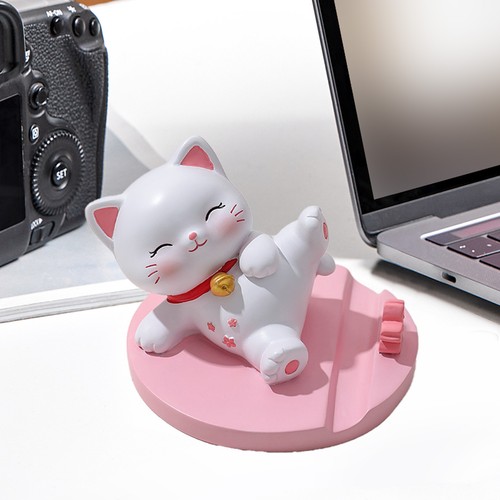 Support de téléphone chat mignon drôle chat téléphone tablette support de bureau support pour filles - Photo 4 sur 14