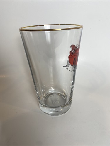 Griots Garage Beer Pilsner Glass Gold Gold Rim Vtg Ferrari 166 Hot Rod 20 Oz - Picture 5 of 8
