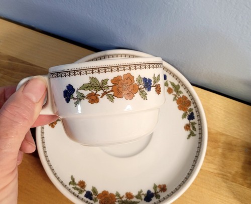 VINTAGE 7-TEILIGES BAUSCHER WEIDEN BLUMEN DESSERT SET FÜR 2 Bayern, Germany - Bild 8 von 8