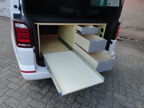 Bauplan Bulli Kombi 01: VW BusT6 T6.1 Camping Heckausbau Küchenmodul WC-Hocker - Bild 14 von 24