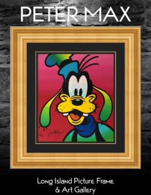 Peter Max Signed and Numbered Serigraph Goofy Disney Suite Custom Framed #4