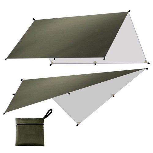 3x5M Zeltplane Wasserdicht Camping Tarp Tragbar Sonnensegel Anti-UV Überdachung - Bild 23 von 23