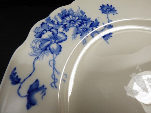 Cosita by Myott Staffordshire England Scalloped Blue Flowers 7.75" salad Plate - Picture 5 of 10