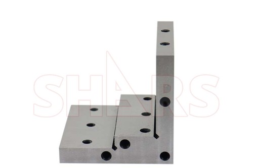 Shars Angle Plate 4x4x4x1x1/2" Precision Steel Ground 0.0002" w. Tapped Holes R} - Picture 3 of 7