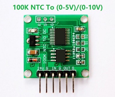 100K NTC Thermistance Tour de tension 0-5 V 0-10 V Linéaire Conversion température Transm