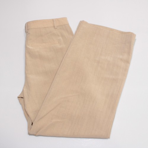 Vince NWT Flat Front Dress Pants Size 10 US In Beige Lyocell Blend - Picture 2 of 13