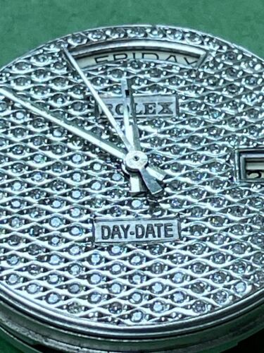 Authentic ROLEX Automatic Clbr 3035 Movement Day Date Diamonds Dial Hands R16 - Picture 16 of 17