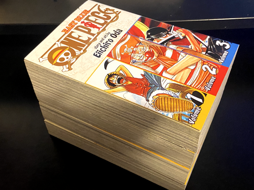One Piece Manga 3-in-1 Omnibus Volumes 1-12 (4 Books) by Eiichiro Oda – English