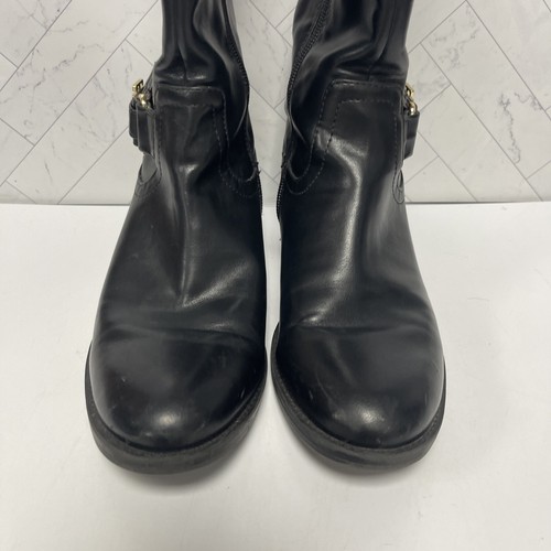 Tommy Hilfiger Twitina 3 Two Tone Faux Leather Tall Riding Boots Shoes Size 7M - Picture 3 of 12
