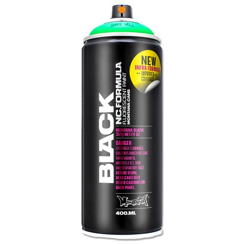Montana Cans BLACK Infra Neon Spray colores luz negra UV floreciente - Imagen 5 de 28