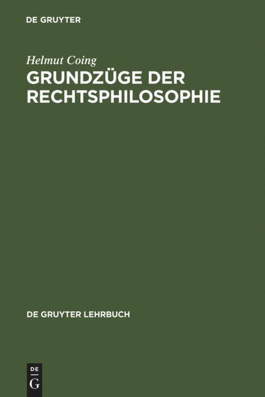 Helmut Coing | Grundzüge Der Rechtsphilosophie | Buch | Deutsch (1993)